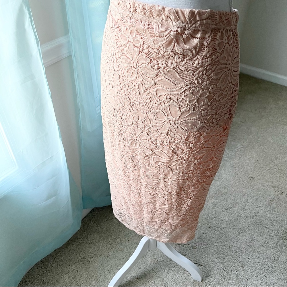 Lace Midi Skirt (Size 6)